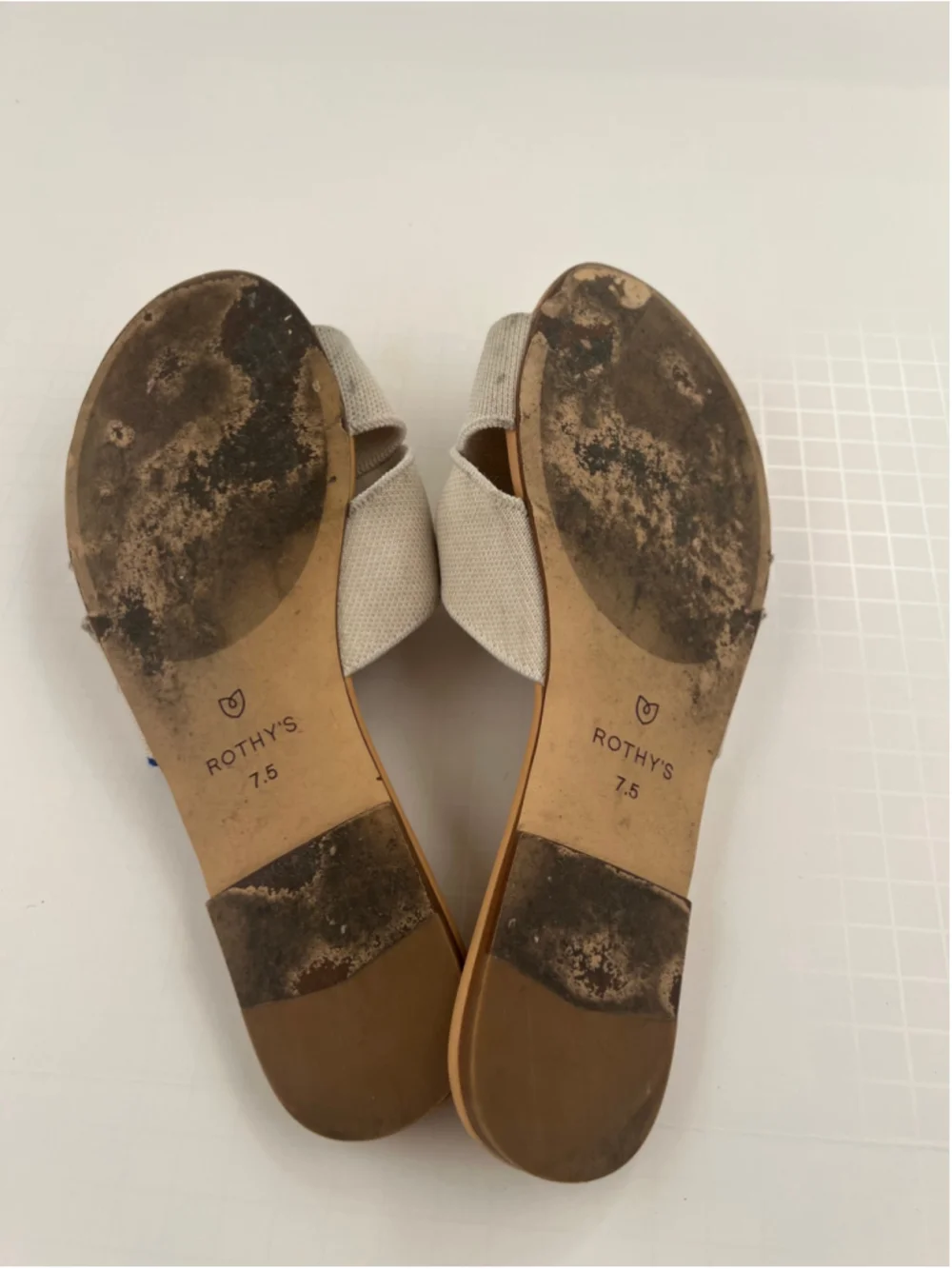 Rothy's The Knot slide sandal Cream 7.5 - Picture 5 of 5